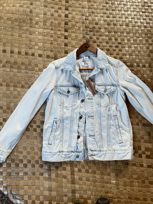 Embroidered Vintage Denim Jacket S